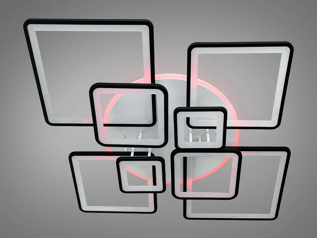 Современная LED люстра с пультом, диммером и подсветкой, 225W - фото 4