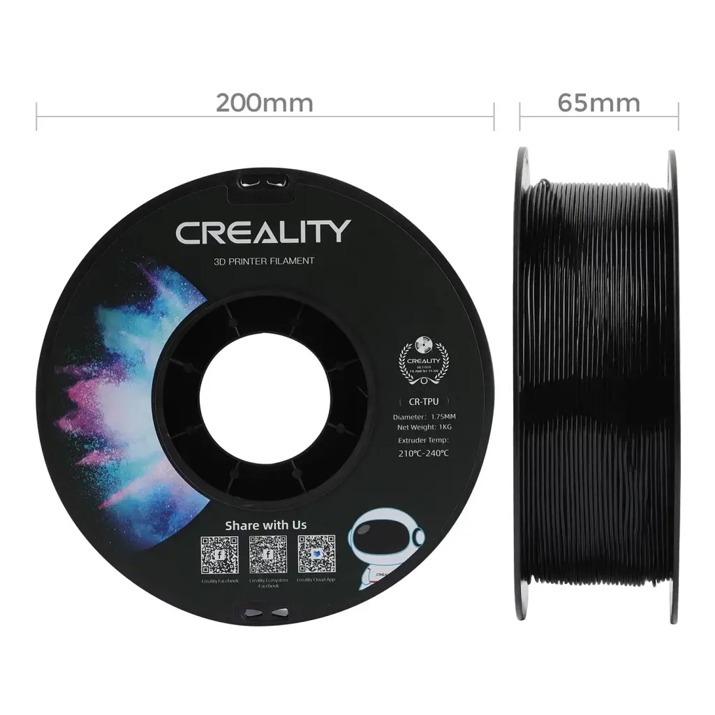 Пластик для 3D-принтера Creality TPU-95A 1кг, 1.75мм, black (3301040040) - фото 6