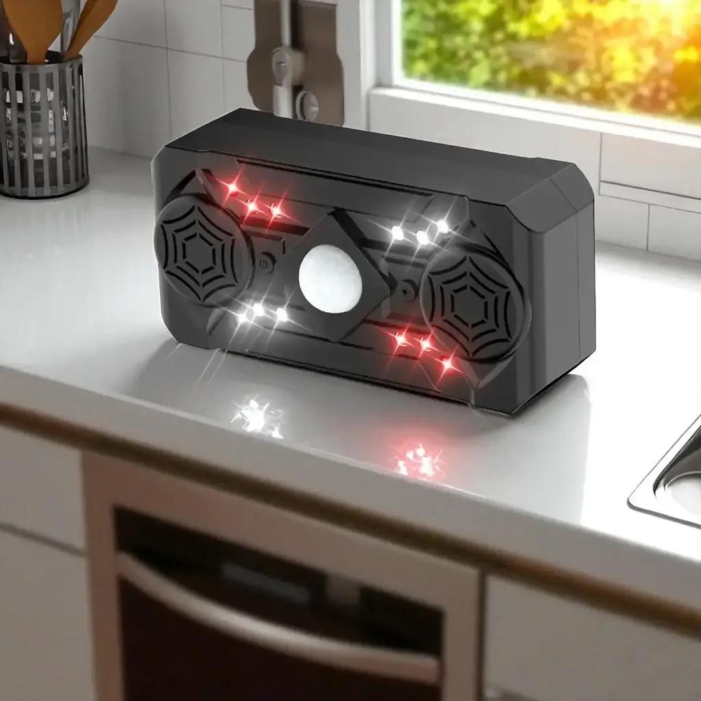Ультразвуковий репелент від комах Siurn з двома динаміками, USB-живлення, 3 режими, чорний - фото 2
