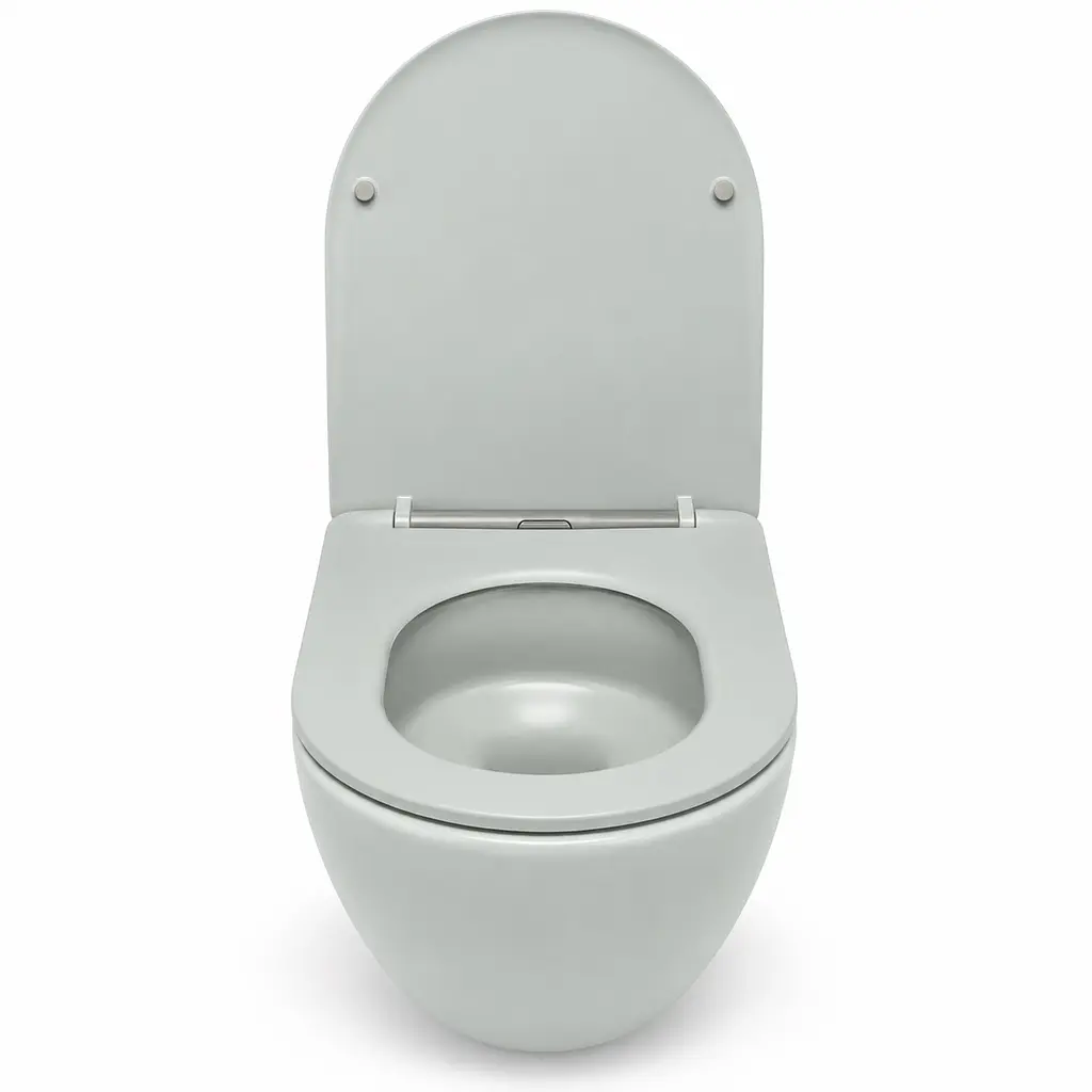 Підвісний безободковий унітаз VBI Vulcano Tornado light grey matt VBI-020421 - фото 5