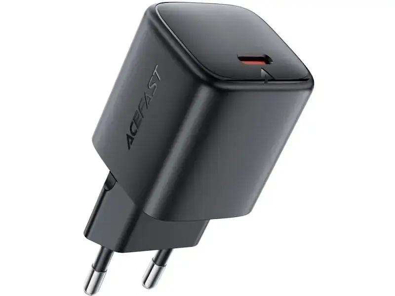 Мережевий зарядний пристрій Acefast A119 Fast Charge Wall Charger GaN 45 W Black (6974316285007)