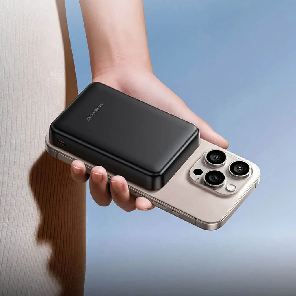 Зовнішній акумулятор Borofone BJ82A Magnetic 10000mAh 22.5W Black [161219] - фото 7