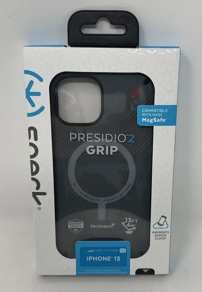 Чохол протиударний з антимікробним покриттям Speck Presidio2 Grip MagSafe 141759-9133 для Apple iPhone 13/14 (6.1") Grey - фото 2