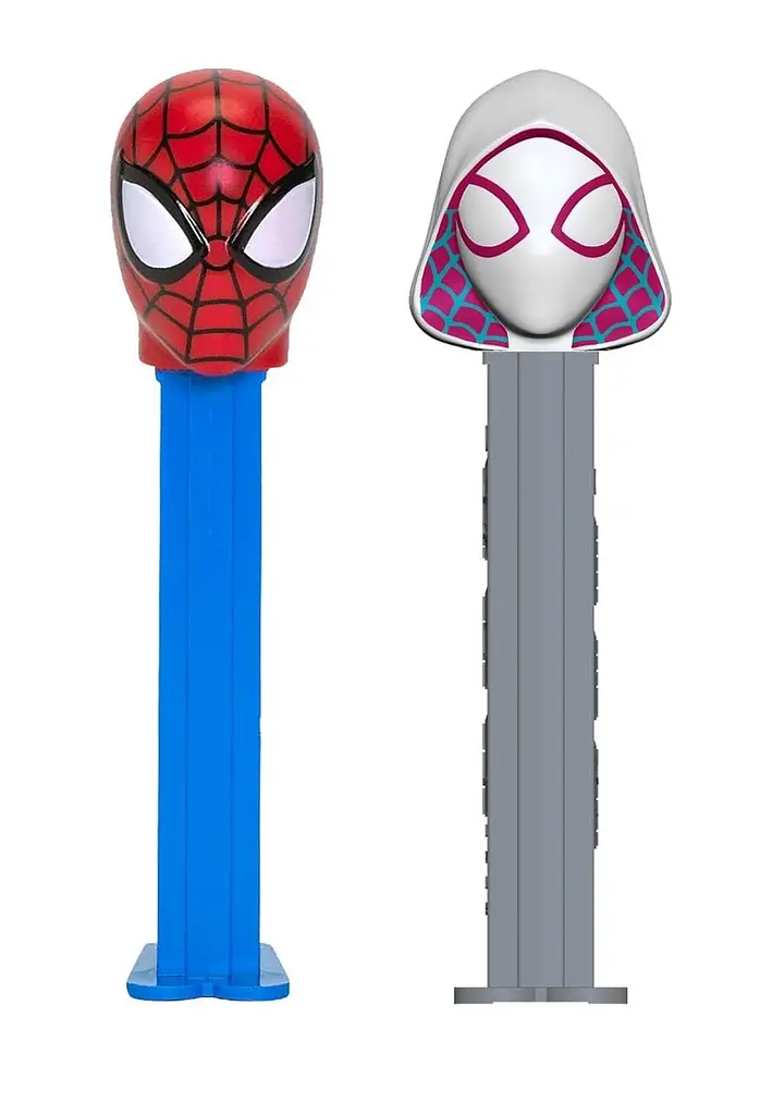 Диспенсер із цукерками Pez Marvel Collection Людина-павук Сірий 17г - фото 5