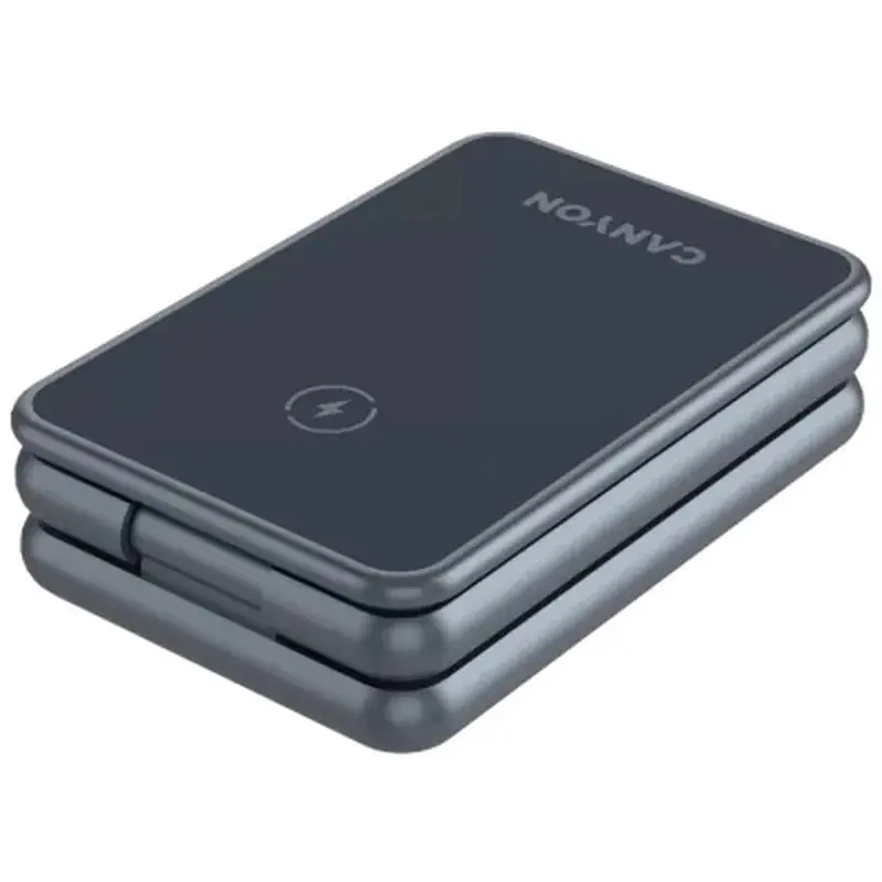 Зарядний пристрій Canyon Foldable wireless charger 15W 3in1 Metal (CNS-WCS309M) - фото 8