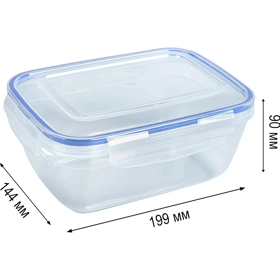 Герметичный прямоугольный контейнер Stars Plast 1400 мл (94068) - фото 3