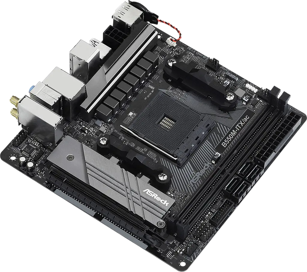 Материнська плата ASRock B550M-ITX/ac Socket AM4 - фото 2