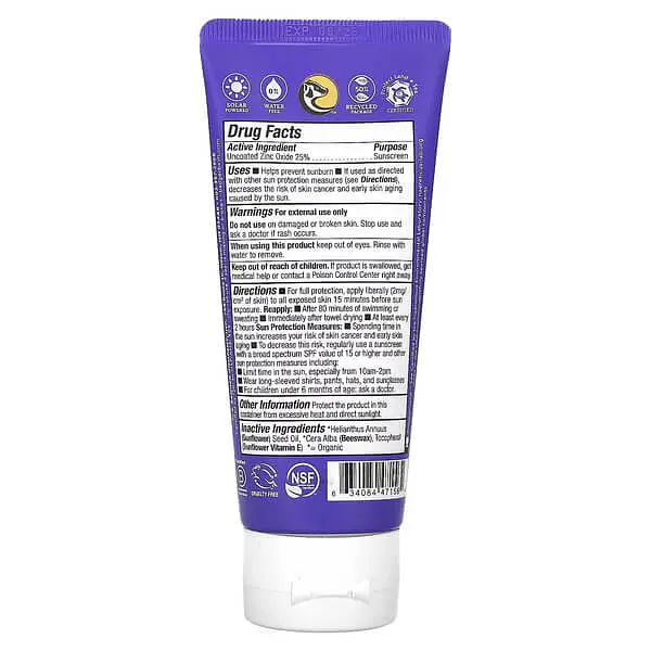 Сонцезахисні засоби Mineral Sunscreen Cream SPF 50 87 ml Badger vit0004911 - фото 2