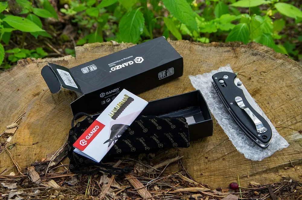Нож складной Ganzo G740-BK черный - фото 6