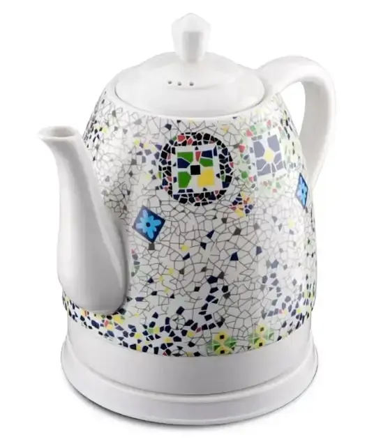 Электрочайник кухонный керамический чайник с мозаикой на 1,4 л MS 7837 1000W - фото 2