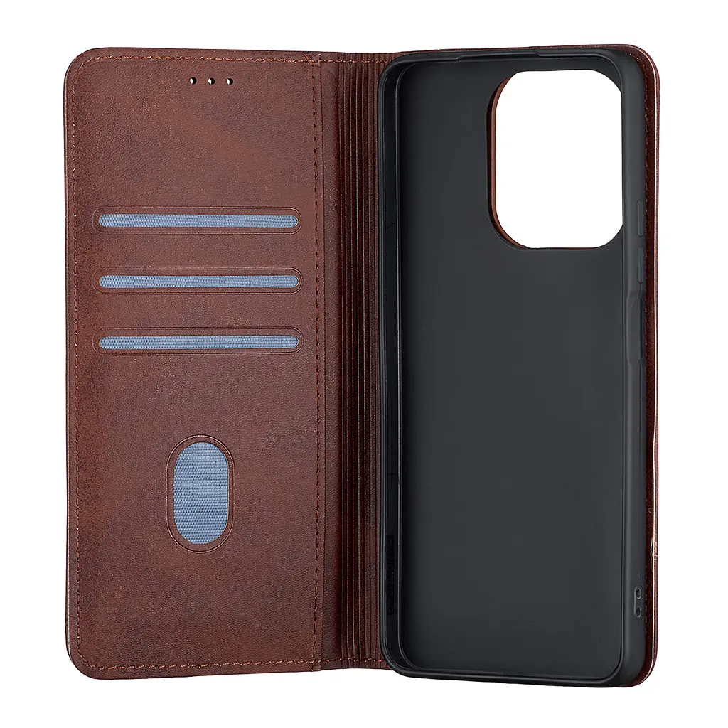 Чохол-книжка Premium Xiaomi Redmi Note 13 4G Dark Brown - фото 2