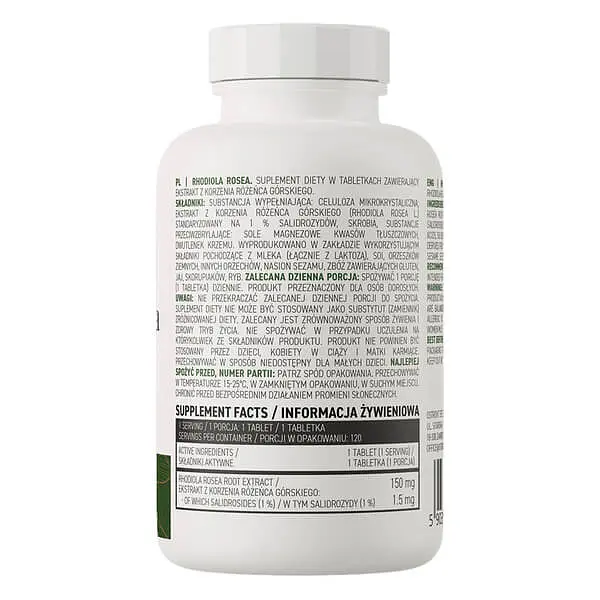 Родіола Rhodiola Rosea 150 mg 120 tabs OstroVit vit0004999 - фото 2