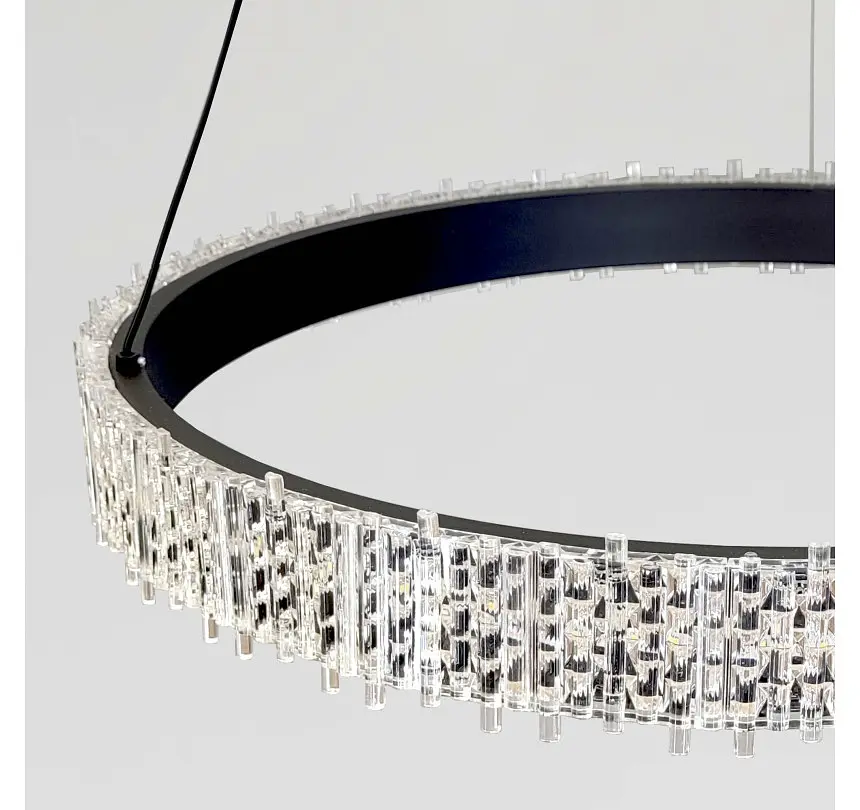 Світлодіодна підвісна люстра Artlight WG5129/60BK, 35 Вт, чорна - фото 5