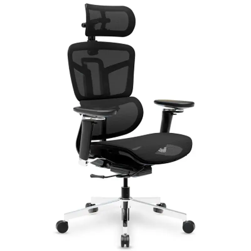 Офісне крісло Mealux S4 Air Black (HF-S4 M/B) - фото 5