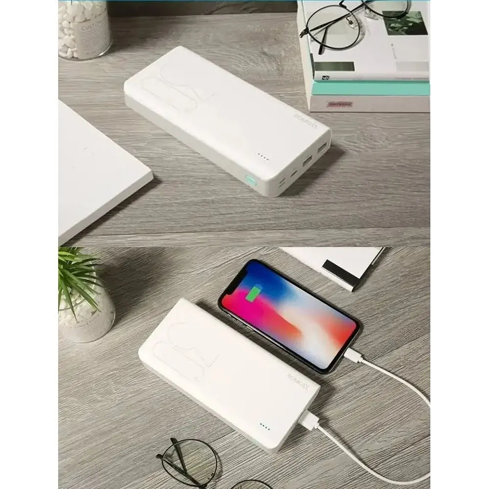 Павербанк Romoss 30000 mAh Sense 8+ білий (PHP30-401-02)  - фото 7