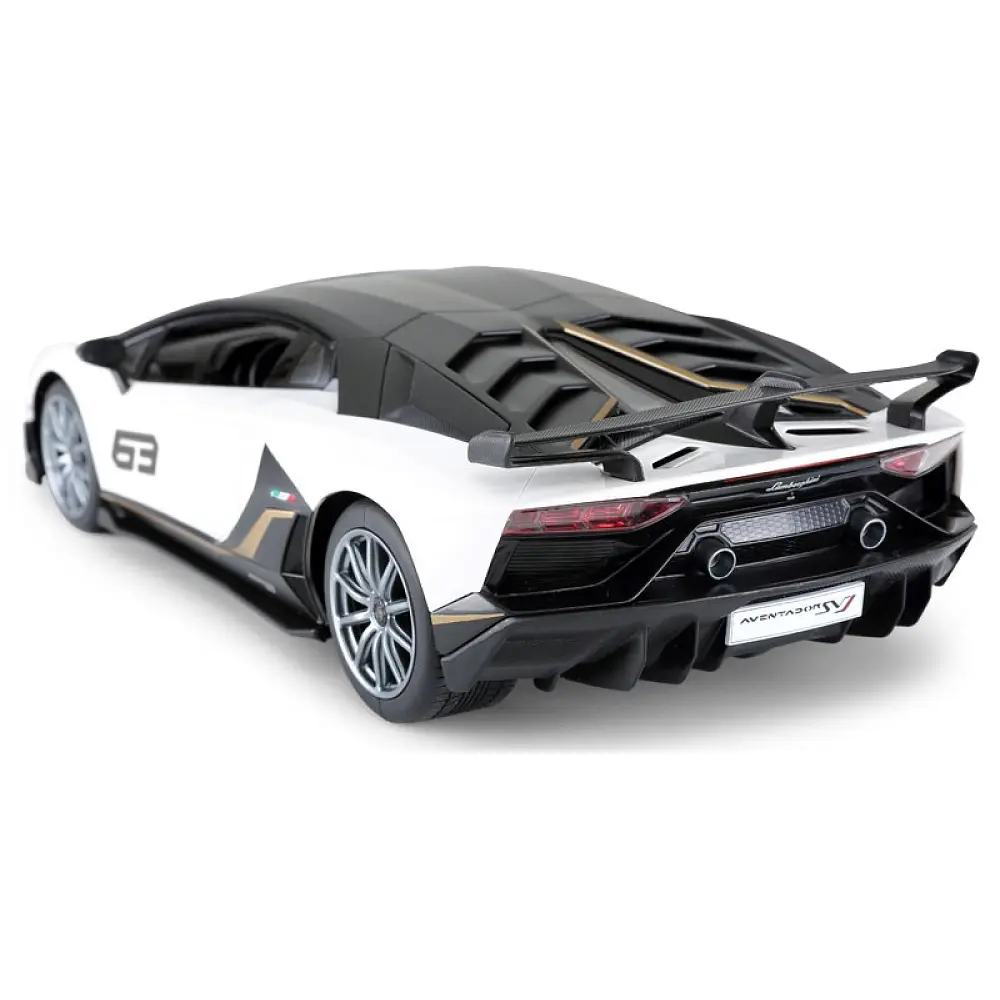 Машинка Rastar Lamborghini Aventador SVJ (96070) на радиоуправлении. 1:14. Белый - фото 4