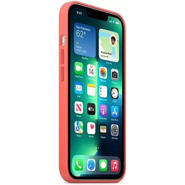 Чохол Silicone Case with MagSafe для Apple iPhone 13 Pro Max Pink Pomelo AAA [72323] - фото 6
