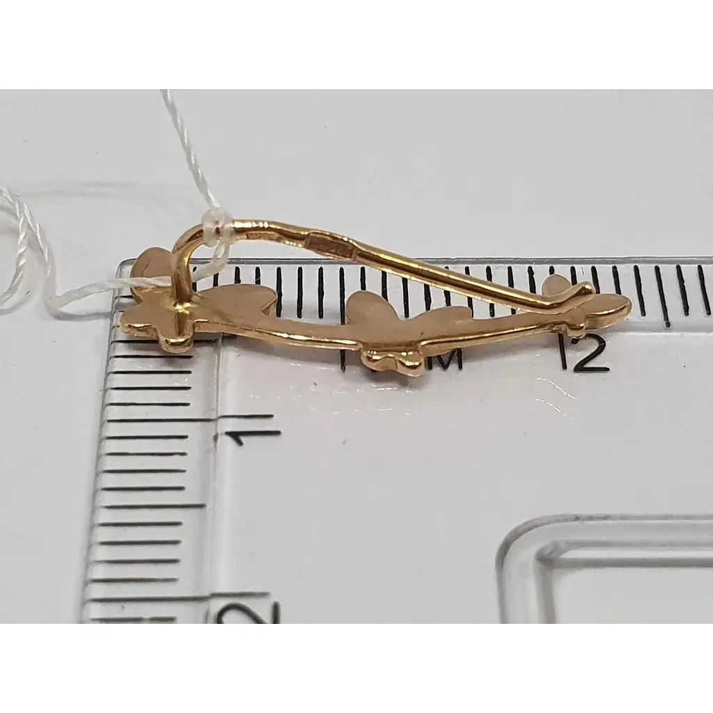 Золотые серьги-каффы Империя золота Бабочки. СП297И - фото 3