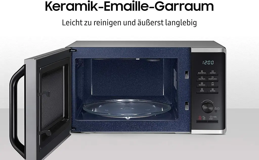 Мікрохвильова піч Samsung MG2AK3515AS/EG з грилем, 800 Вт, 23 місця для приготування їжі, ширина 49 см, швидке розморожування - фото 4