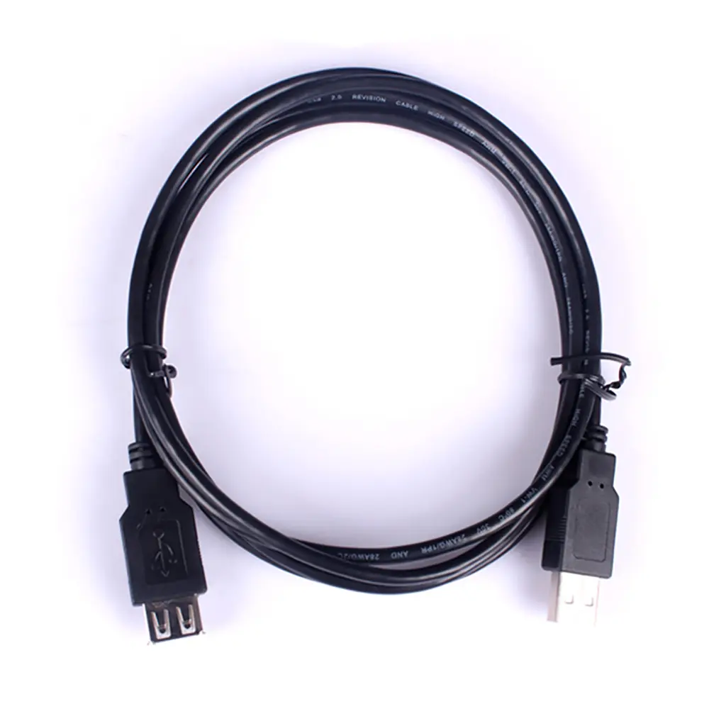 Кабель USB AM-AF (продолжитель), 2.0 м черный - фото 2