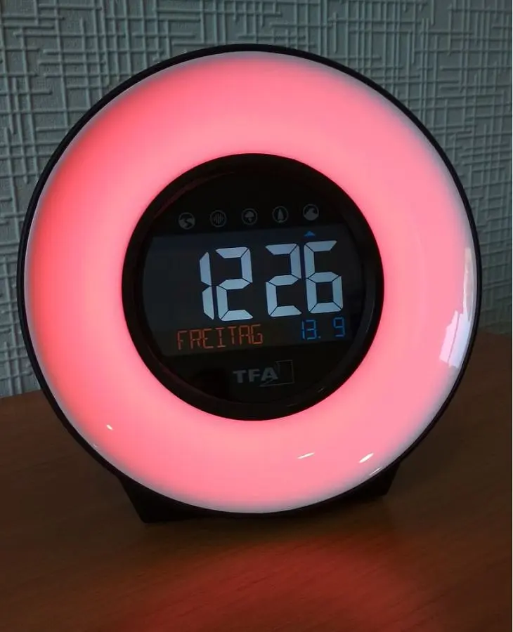 Будильник світловий зі звуками природи та різнокольоровою підсвіткою TFA Mood Light 60202302 - фото 9