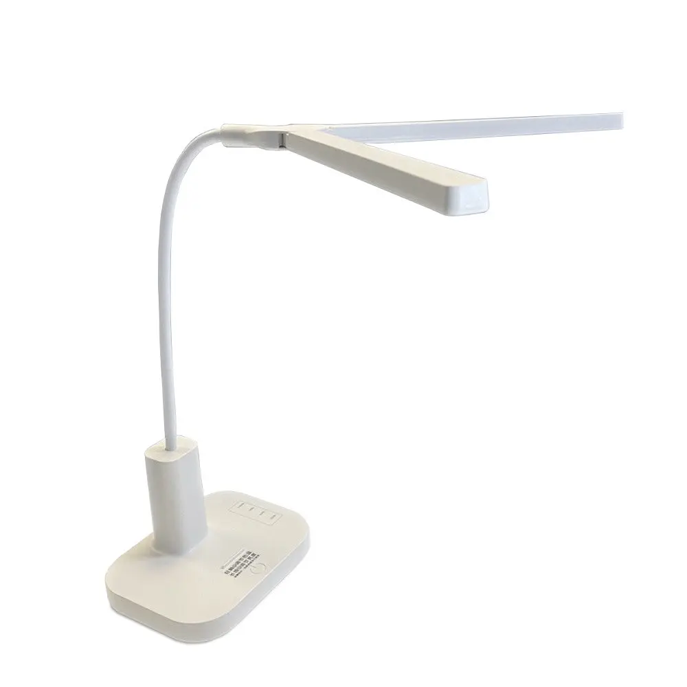 Настільна USB LED лампа гнучка, подвійна з акумулятором трирежимне світло - фото 2