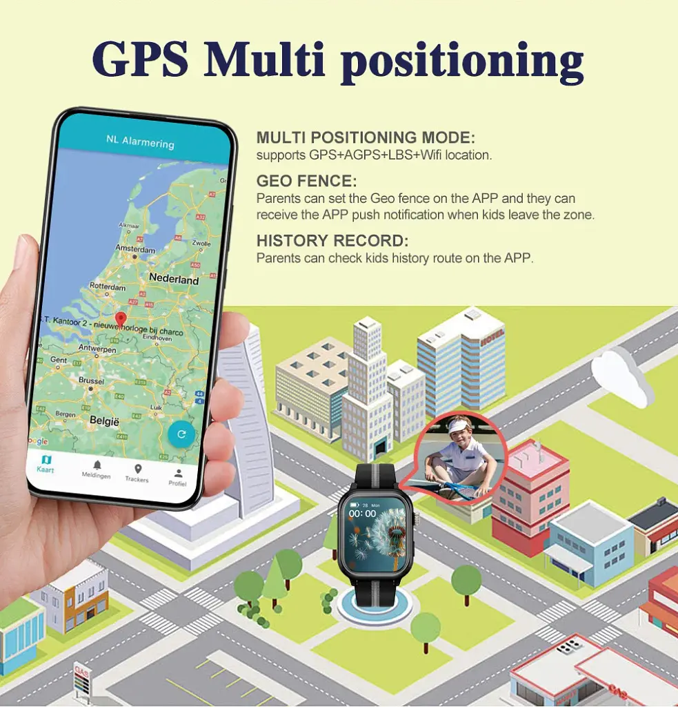 Дитячий смарт-годинник Wonlex KT39 годинник-телефон з відеодзвінком GPS WI-FI і SIM-картою Pink (19137) - фото 9