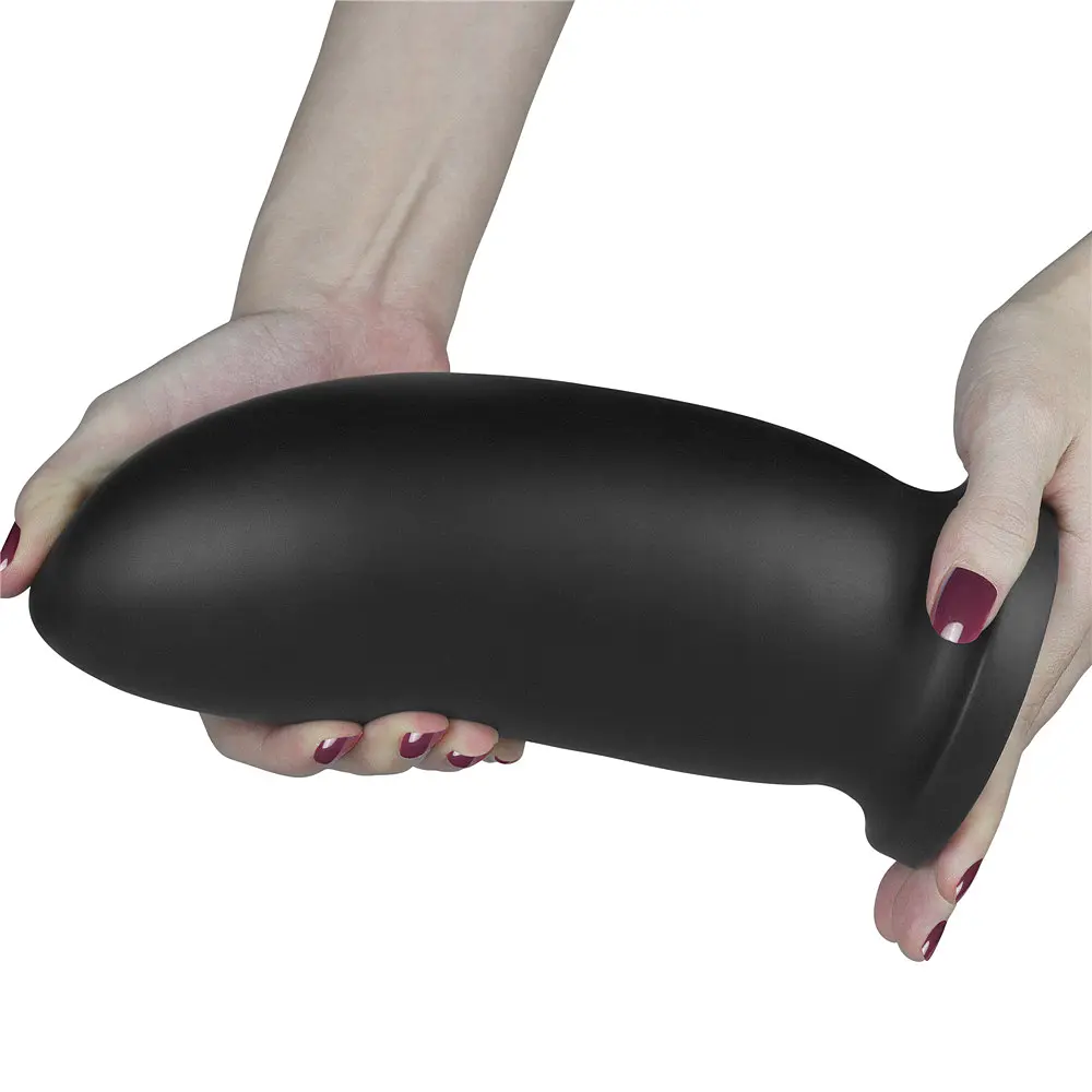 Велика анальна пробка LoveToy 9 King Sized Anal Bomber Black, 23х8.5 см, чорний - фото 5
