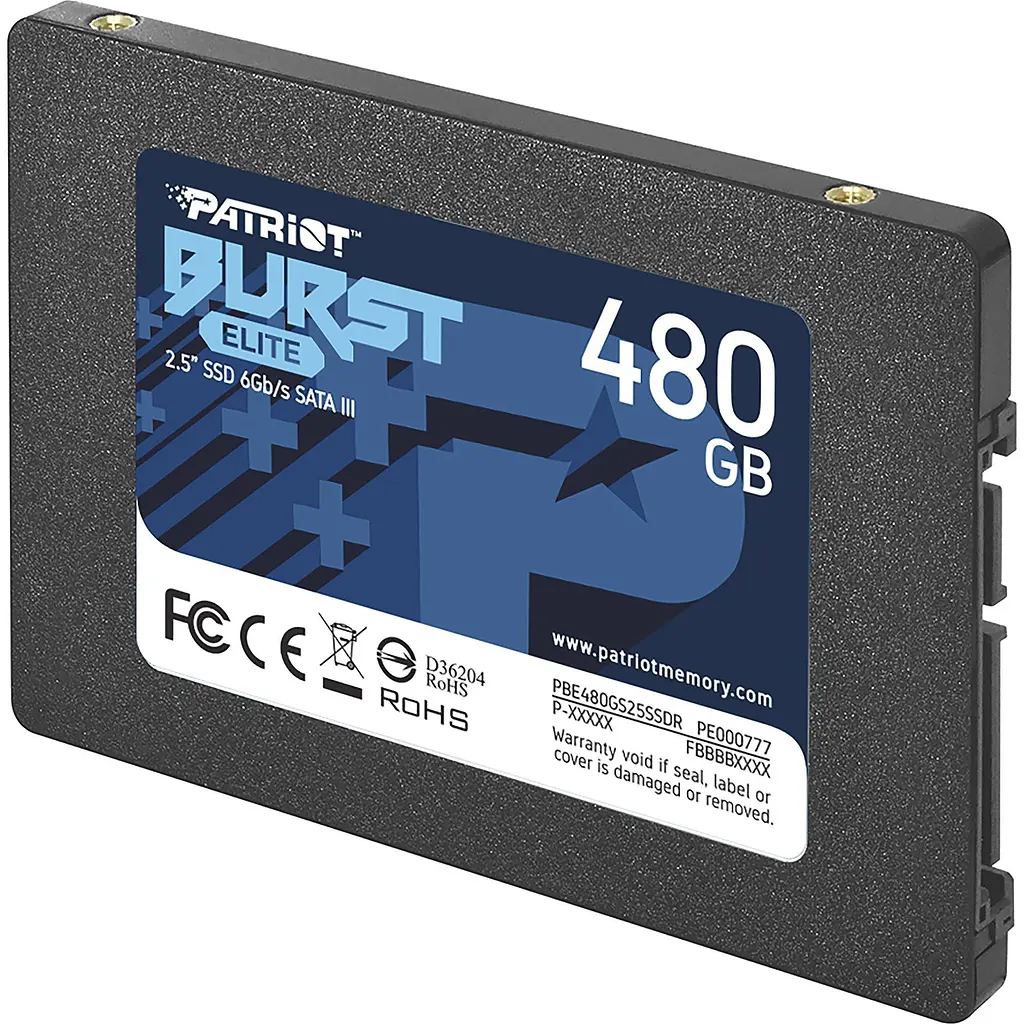 SSD накопичувач Patriot Burst Elite 480GB (PBE480GS25SSDR) [153432] - фото 3