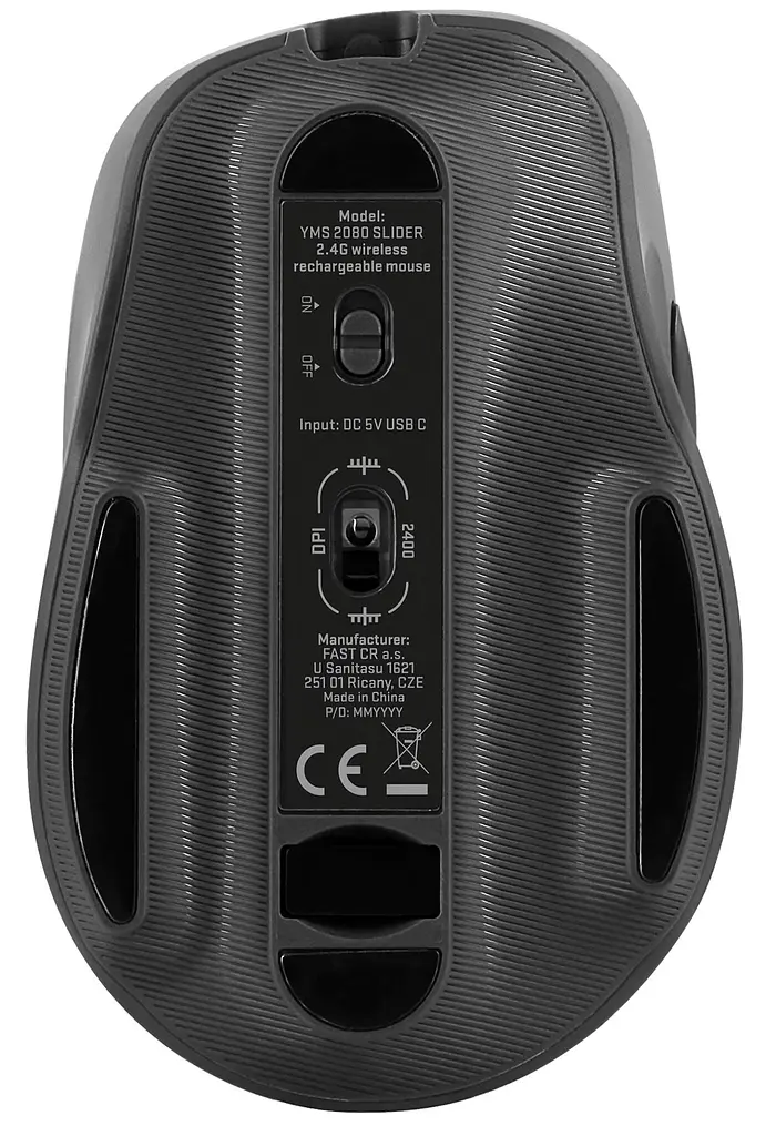 Компьютерная мышь Yenkee YMS 2080GY WL rechargable mouse SLIDER teh0022081 - фото 5