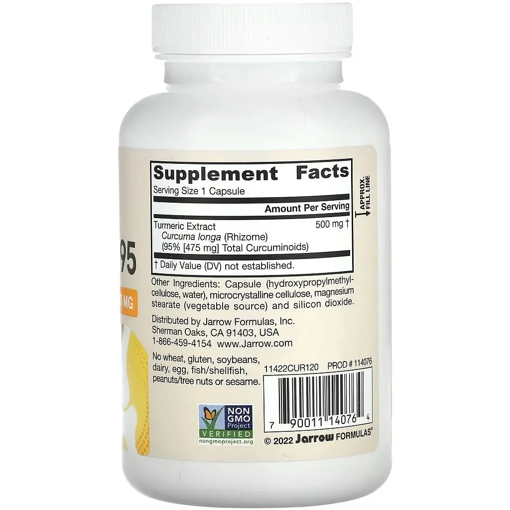 Куркумін Jarrow Formulas 95 Curcumin 500 мг 120 капсул - фото 2