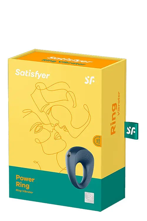 Віброкільце Satisfyer Power Ring, 5.5х2.5 см (синій) - фото 2
