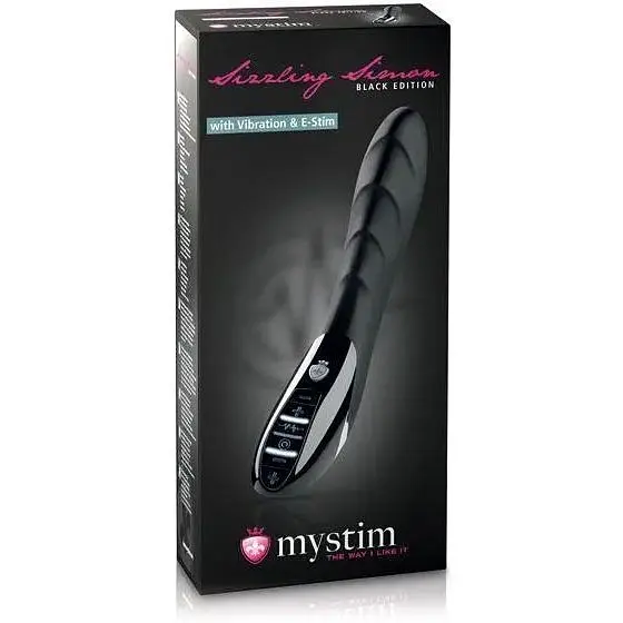 Вибратор с электростимуляцией Mystim Sizzling Simon eStim Black миостимулятор - фото 2