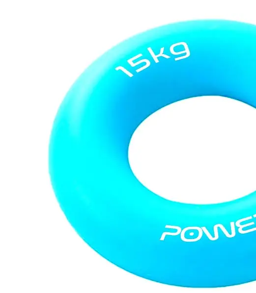 Еспандер кістьовий PowerPlay силіконовий PP-4324 Hand Grip Ring Light 15 кг Блакитний (PP_4324_15kg) - фото 2
