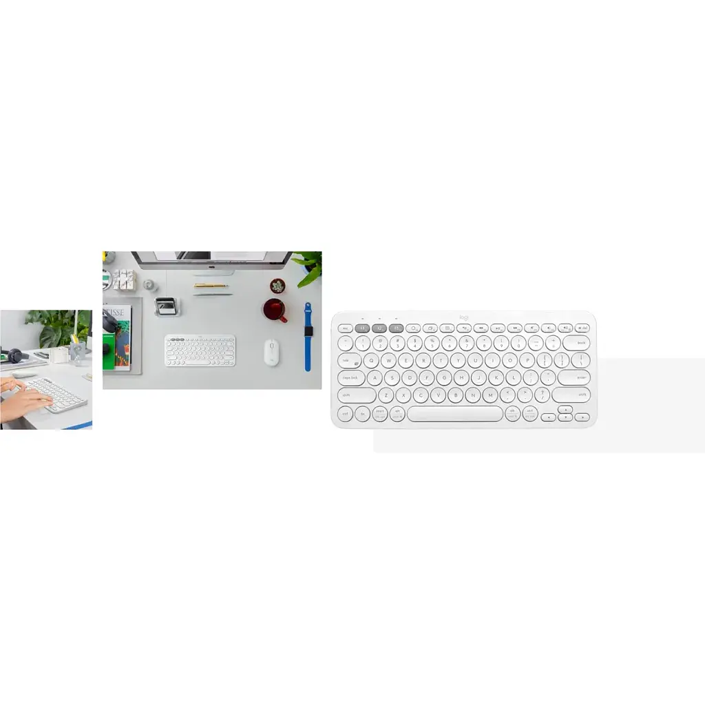 Клавіатура Logitech K380s Multi-Device Bluetooth UA White (920-011852) - фото 7
