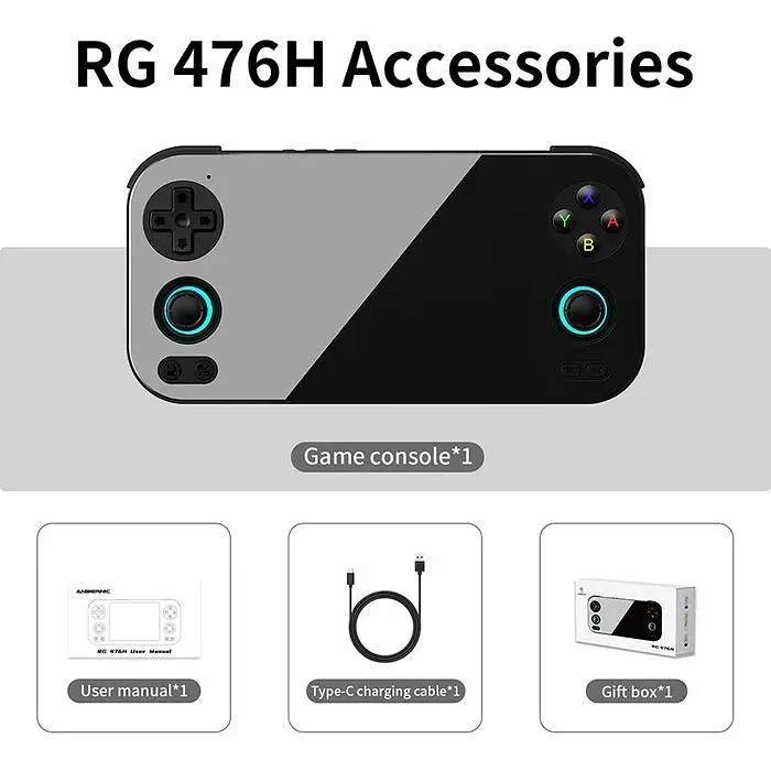 Ретро ігрова приставка Anbernic RG 476H 128GB Black [154462] - фото 4