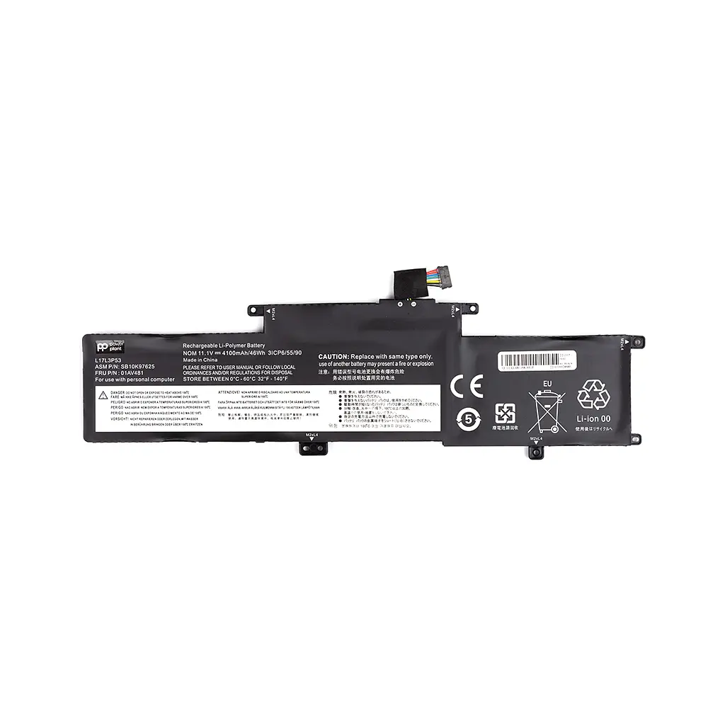 Акумулятор до ноутбука LENOVO ThinkPad L380 (01AV481) 11.1V 4100mAh PowerPlant (NB481682)
