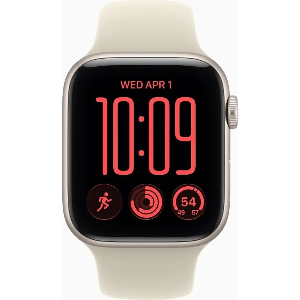 Смарт-годинник Apple Watch SE 3 2026 GPS + Cellular 44mm Starlight Aluminium Case with Sand Sport Band - M/L (MJLN4RK/A) - фото 2
