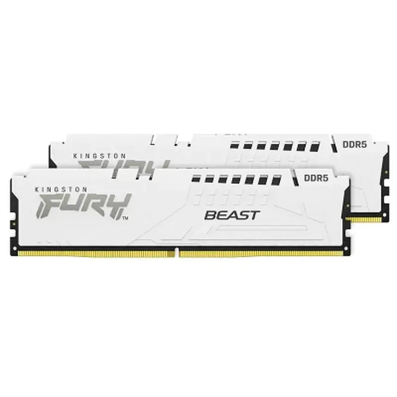 Модуль пам'яті для комп'ютера DDR5 32GB (2x16GB) 6000 MHz Beast White Kingston Fury (ex.HyperX) (KF560C36BWE2K2-32) - фото 2