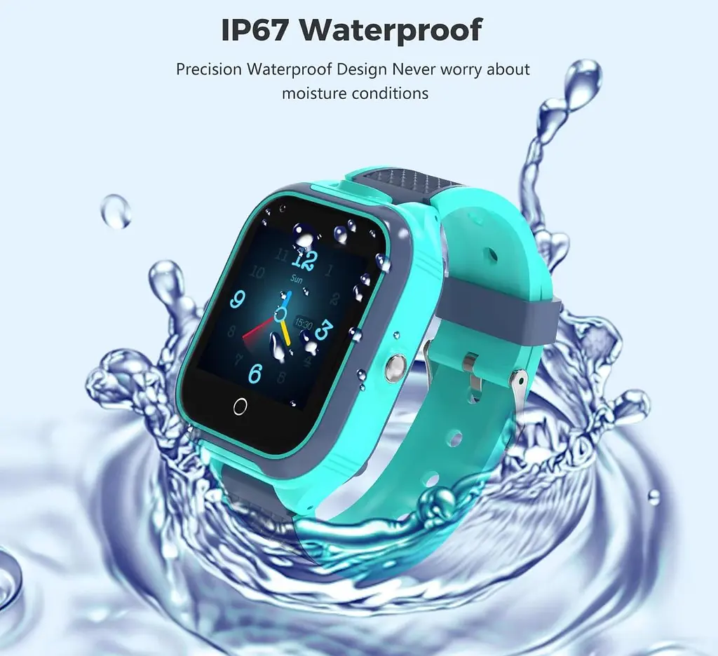 Розумний годинник для дітей з подвійною камерою Lemfo Q51, сім картою, GPS трекером та прослуховуванням До 2 днів роботи Бірюзовий - фото 13