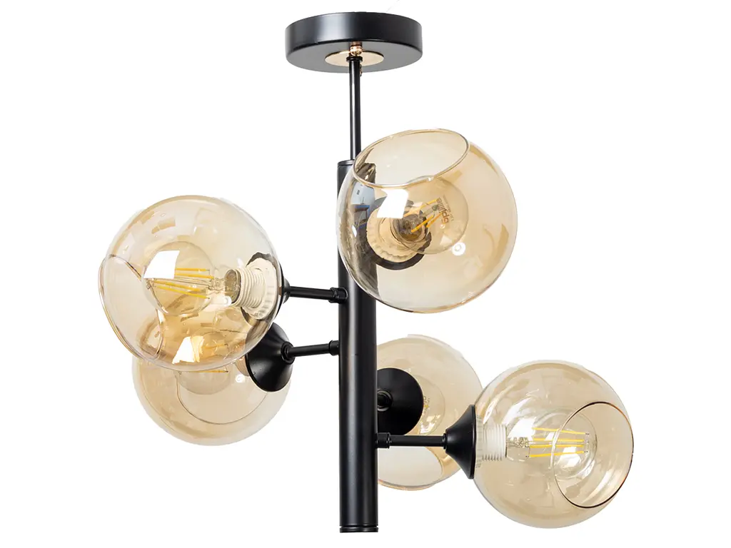 Люстра Brille BL-518S/5 E27 BK+FG - фото 4