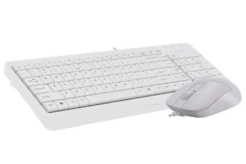 Комплект A4Tech Fstyler Sleek Multimedia Comfort F1512, White, клавіатура+миша, USB - фото 4