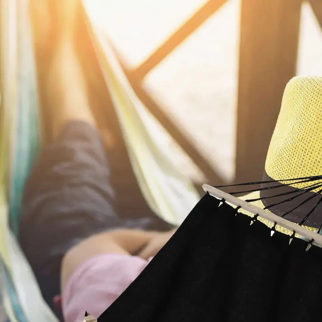 Гамак Jumi Garden тканевый с планкой черный - фото 3