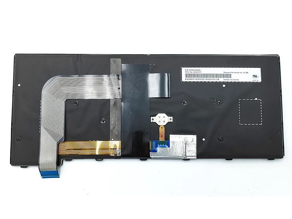 Клавіатура для Lenovo ThinkPad T470S, T460S, T460P, T470T, T460T (RU Black з підсвічуванням) - фото 2