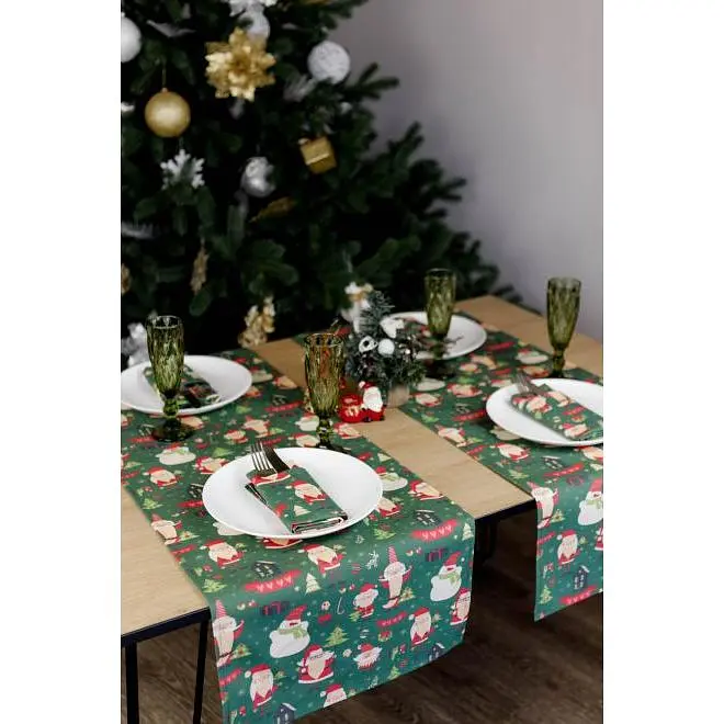 Салфетка Прованс Санта на зеленом 40х40 см (35754) - фото 8