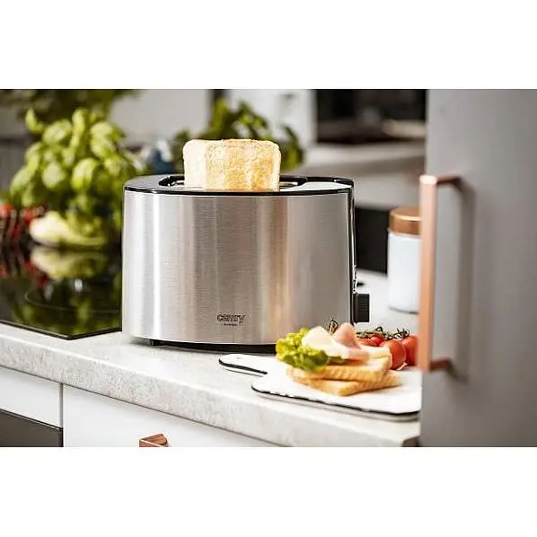 Тостер + підставка для булочок Camry CR 3215 1000 Вт нержавіюча сталь автовідключення - фото 4