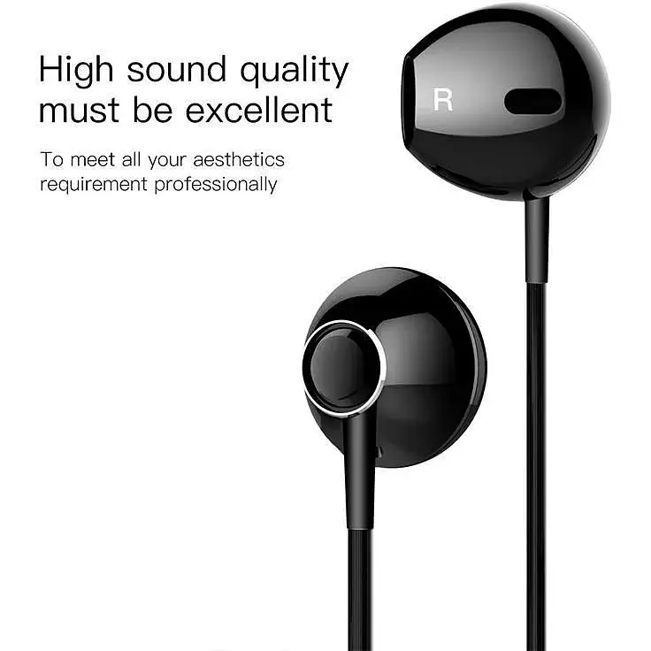 Навушники Baseus Encok H06 lateral in-ear Wired Earphone з чорним мікрофоном (NGH06-C01) - фото 5