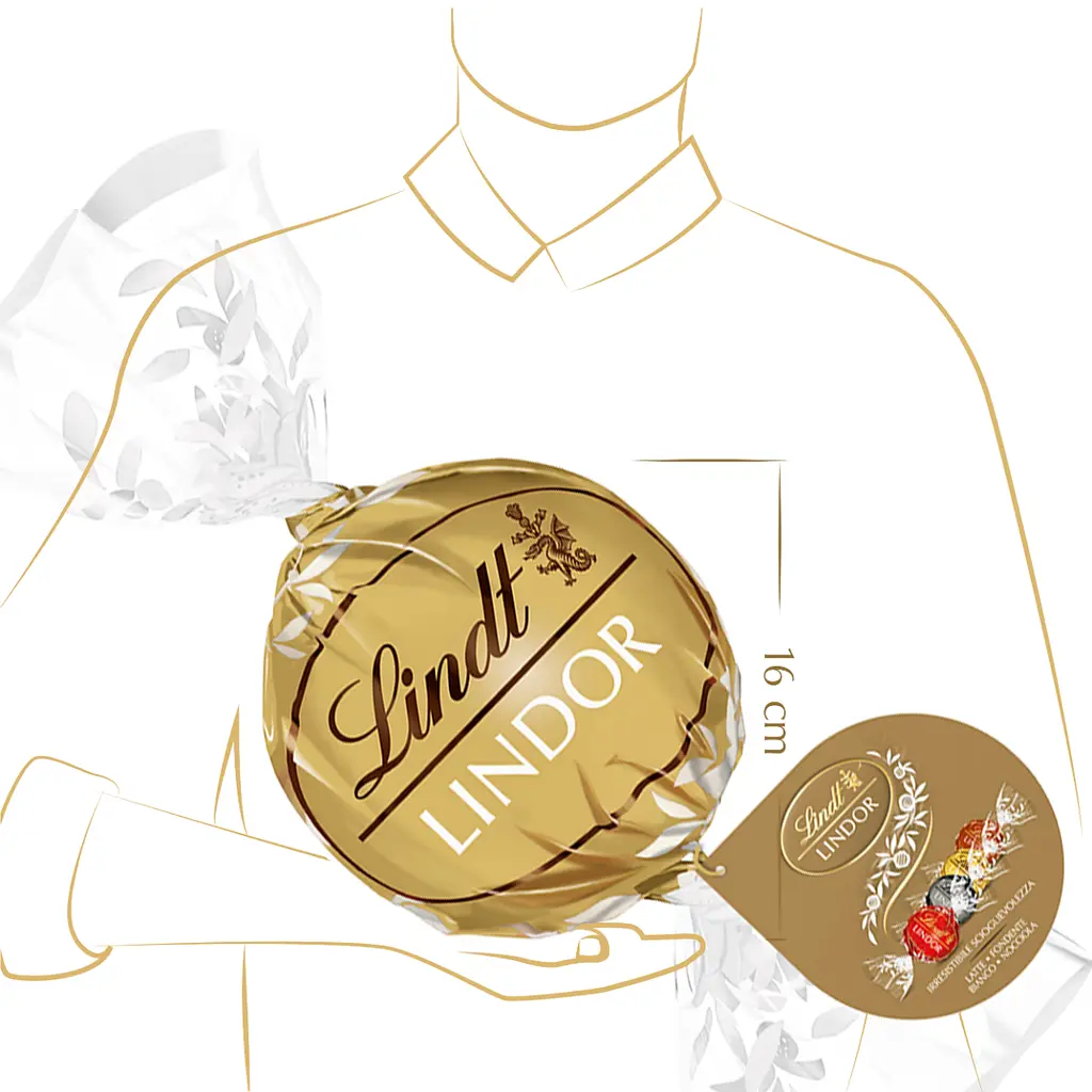 Цукерки LINDT LINDOR Latte Nicciola 550г. - фото 3