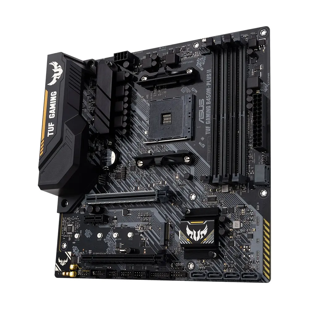 Материнская плата TUF GAMING B450M-PLUS II sAM4 B450 4xDDR4 HDMI DVI mATX Asus teh0019078 - фото 4