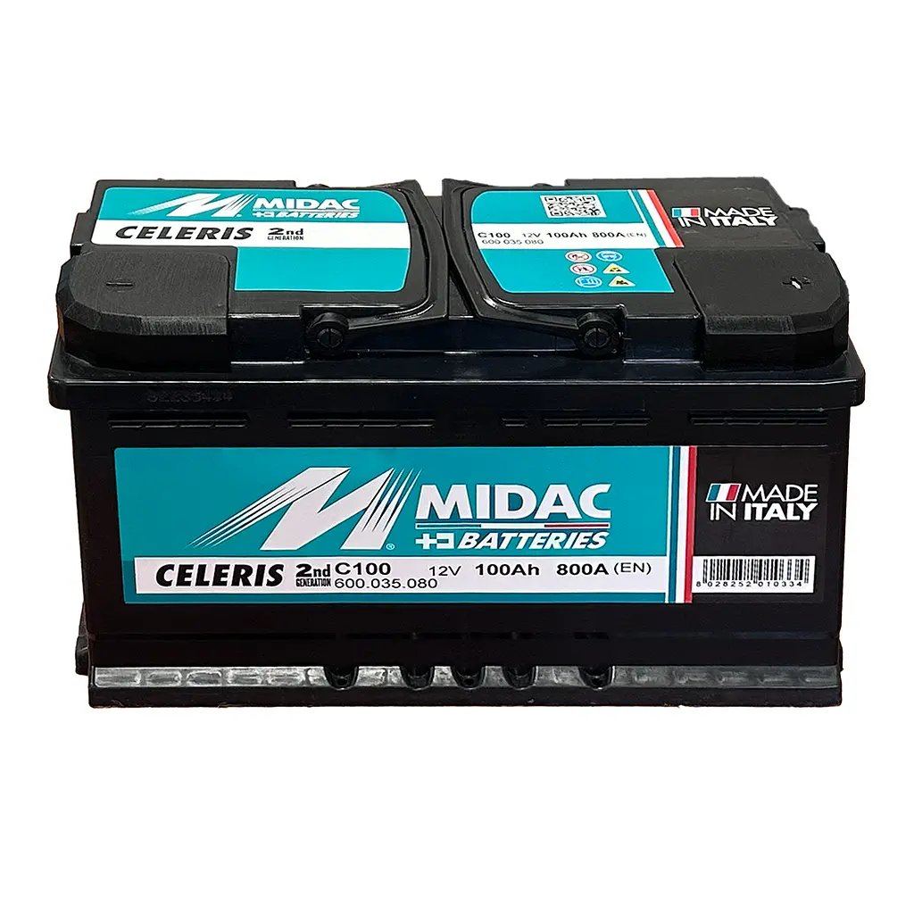Акумулятор 6СТ-100A MIDAC CELERIS, 12V, 100Ah (-/+) Євро, EN800А - фото 2